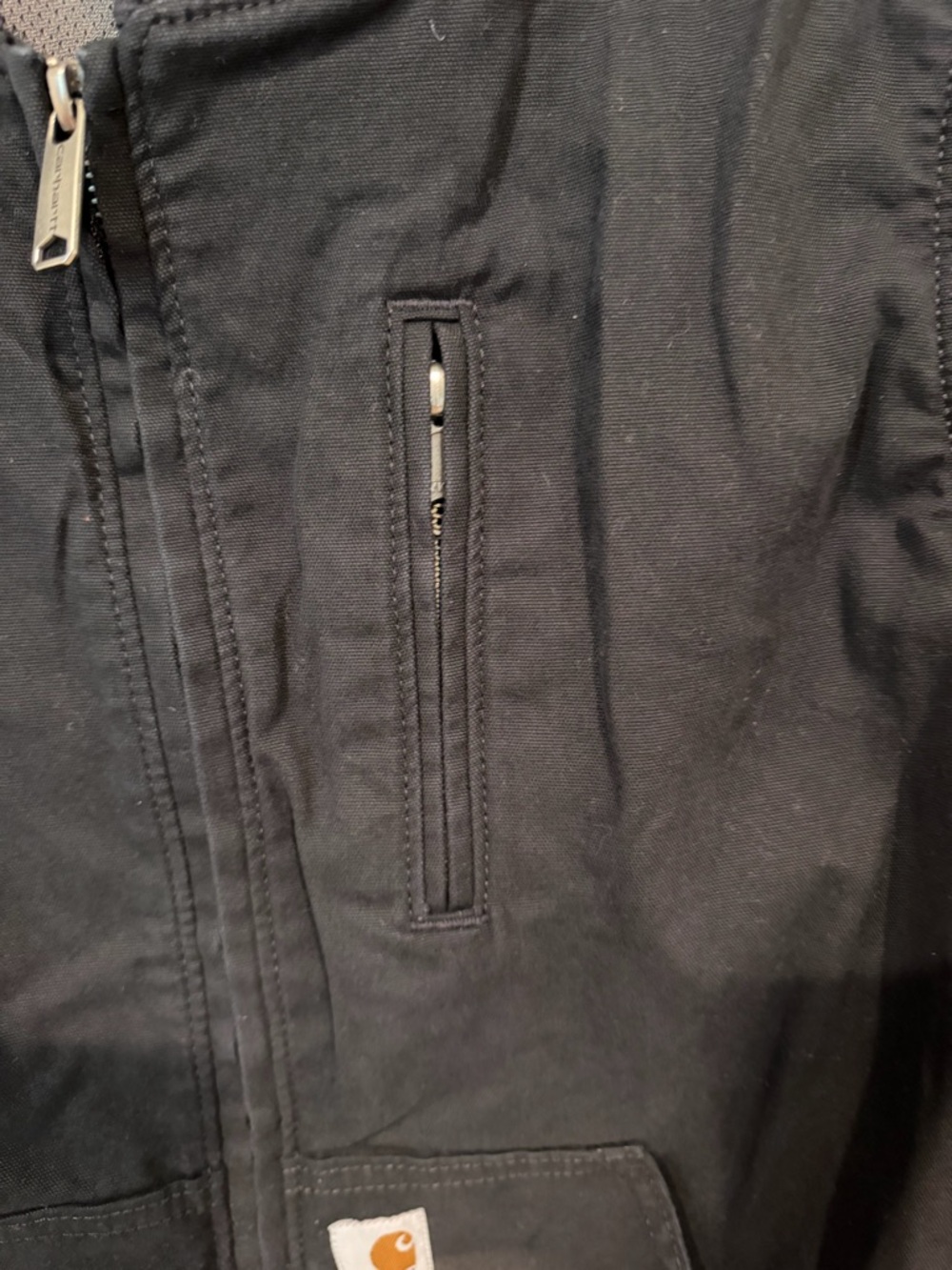 Carhartt Black Rugged-Flex Relaxed Fit Zip Jacket - Picture 6 of 9